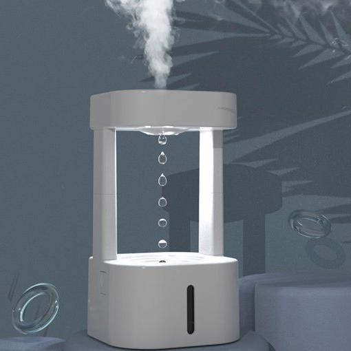 2-in-1 Desk Light Humidifier Rain Cloud Aromatherapy Essential Oil Zen Diffuser & Raining Cloud Night Light Mushroom Lamp
