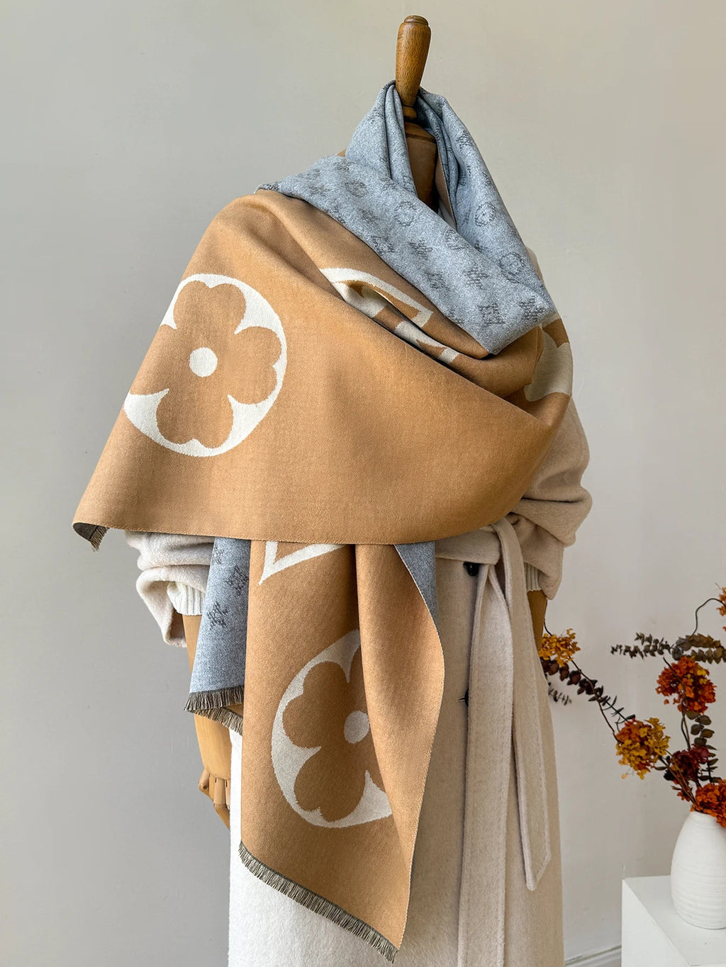 Faux Cashmere Winter Scarf Neck Warmer