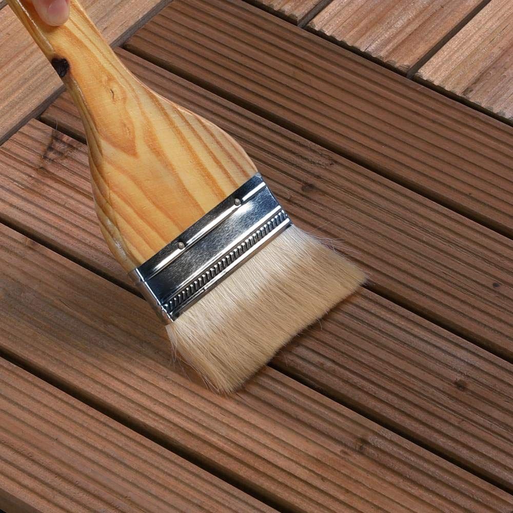 Interlocking Outdoor Patio Wood Flooring Deck Tiles 27Pcs