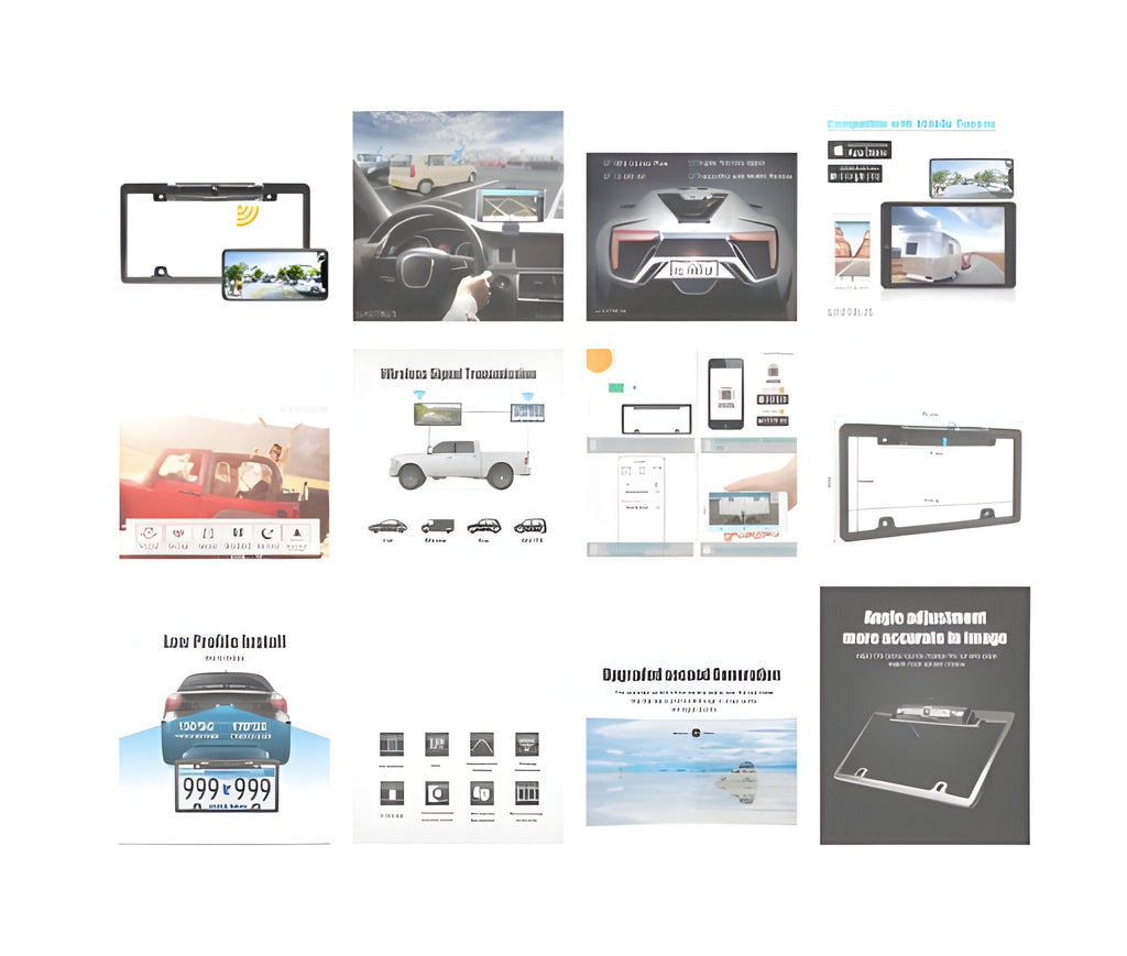 License Plate Wireless Backup Camera