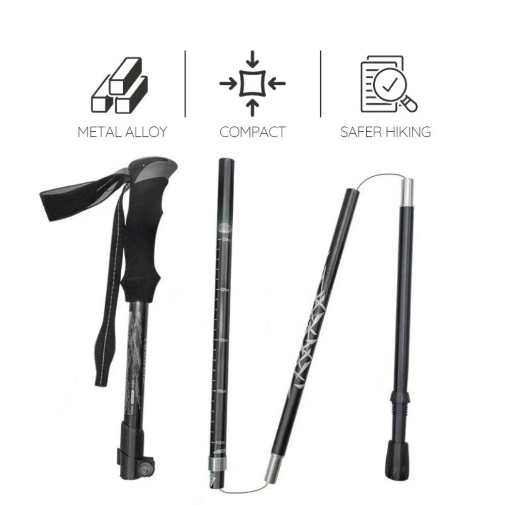 Automatic Retractable Hiking Stick