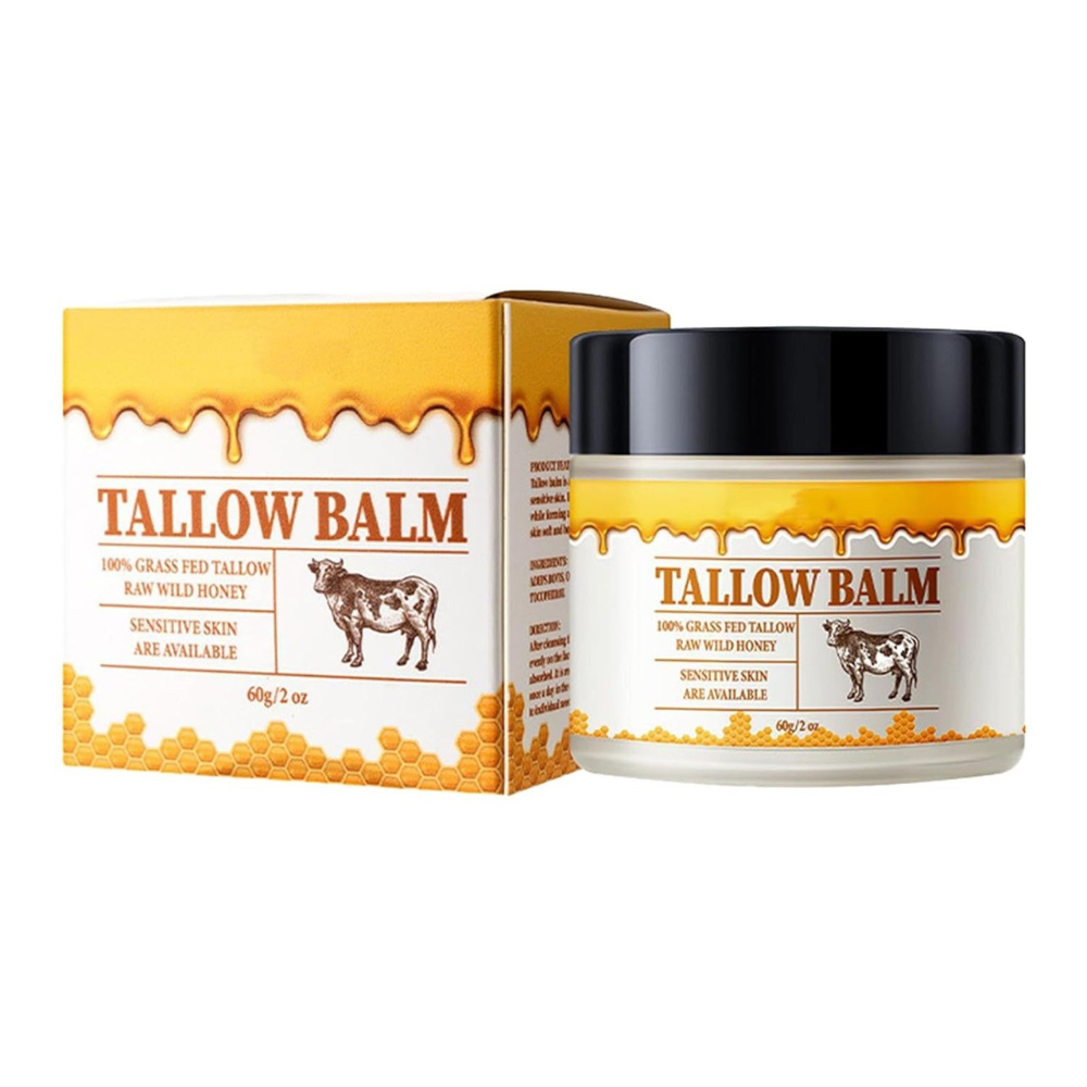 Hydrating Beef Tallow Honey Moisturizer Face & Body Balm