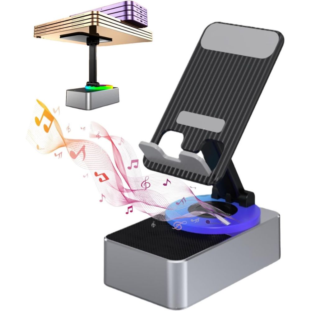 4-in-1 Phone Stand with Bluetooth Speaker