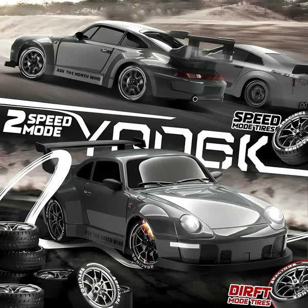 Retro Drift Master – 4WD RC Car with LED Lights