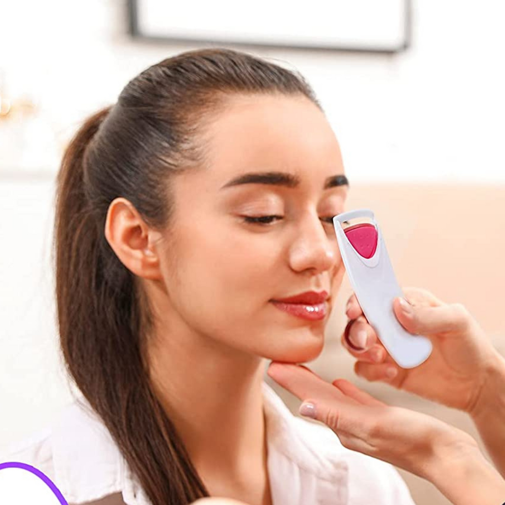 Portable Electric Heated Eyelash Mascara Falsies Curler