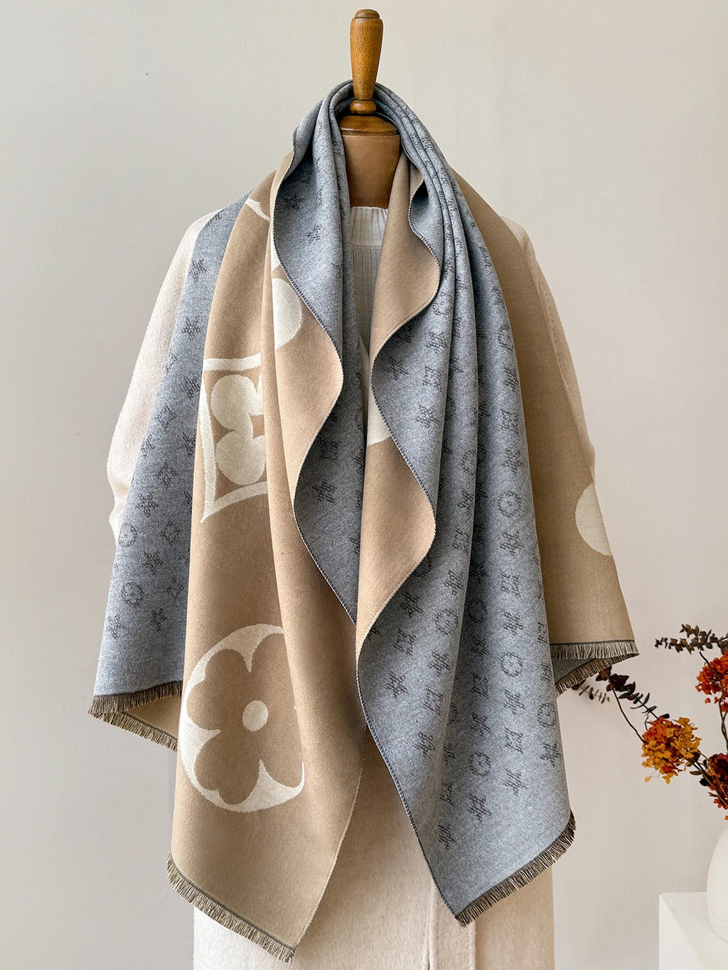 Faux Cashmere Winter Scarf Neck Warmer