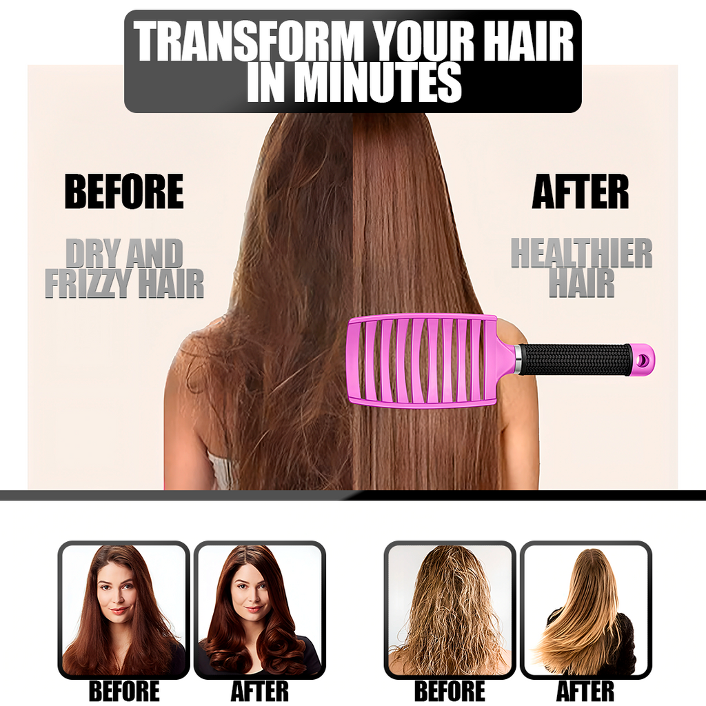 Miracle Hair Detangler – Effortless Knot Removal for Smooth, Shiny Hair