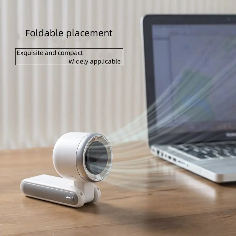 Foldable Handheld Turbo Fan with Digital Display