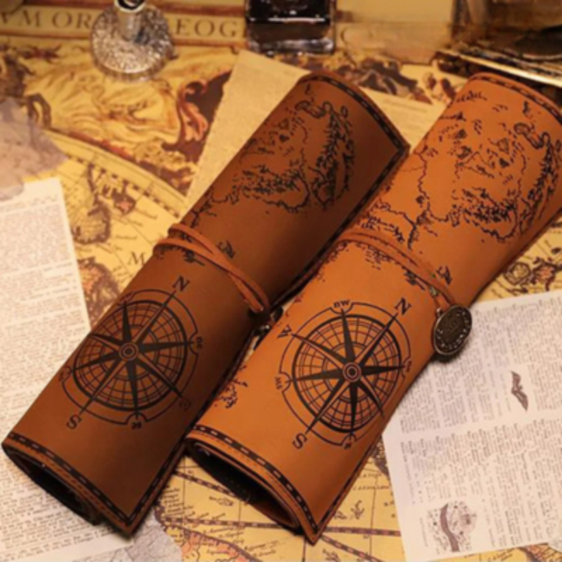 Vintage Leather Pencil Case