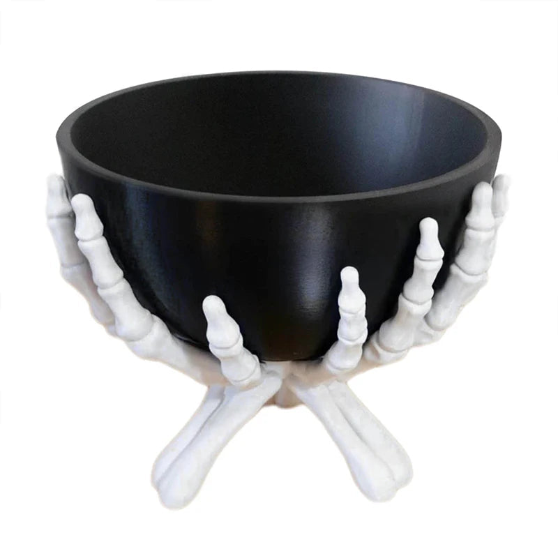 Gothic Skeleton Hands Halloween Candy Bowl