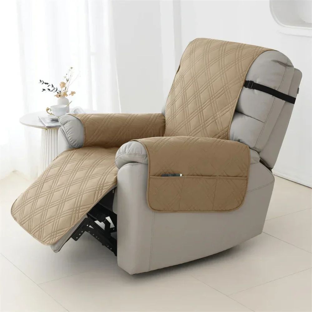 Waterproof Quilted Recliner Arm Chair Slip Cover