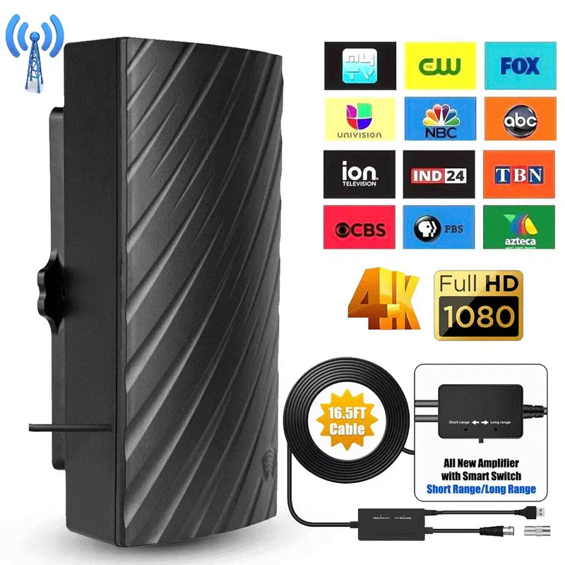 Long Range Indoor HDTV 4K Digital Antenna 600 Miles