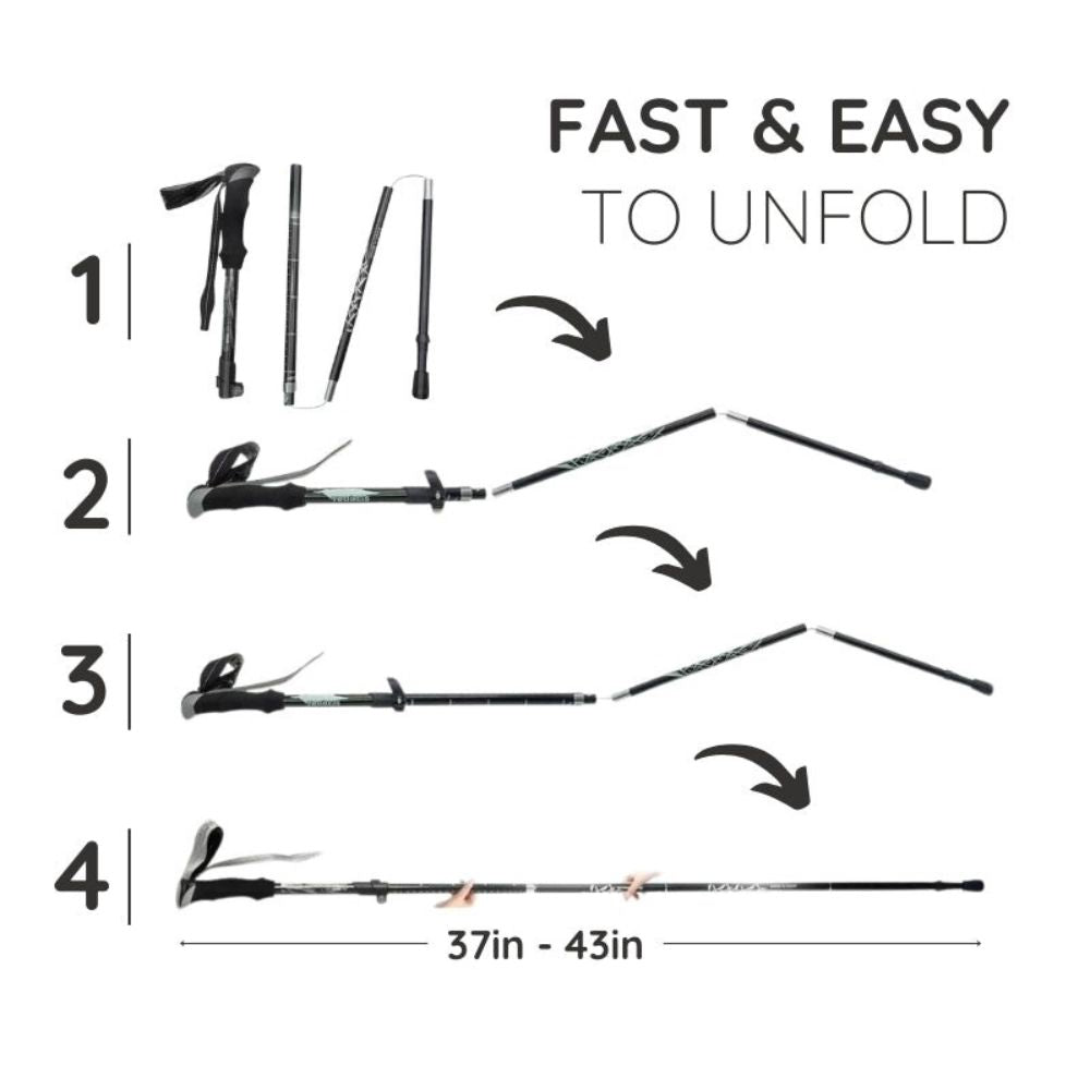 Automatic Retractable Hiking Stick