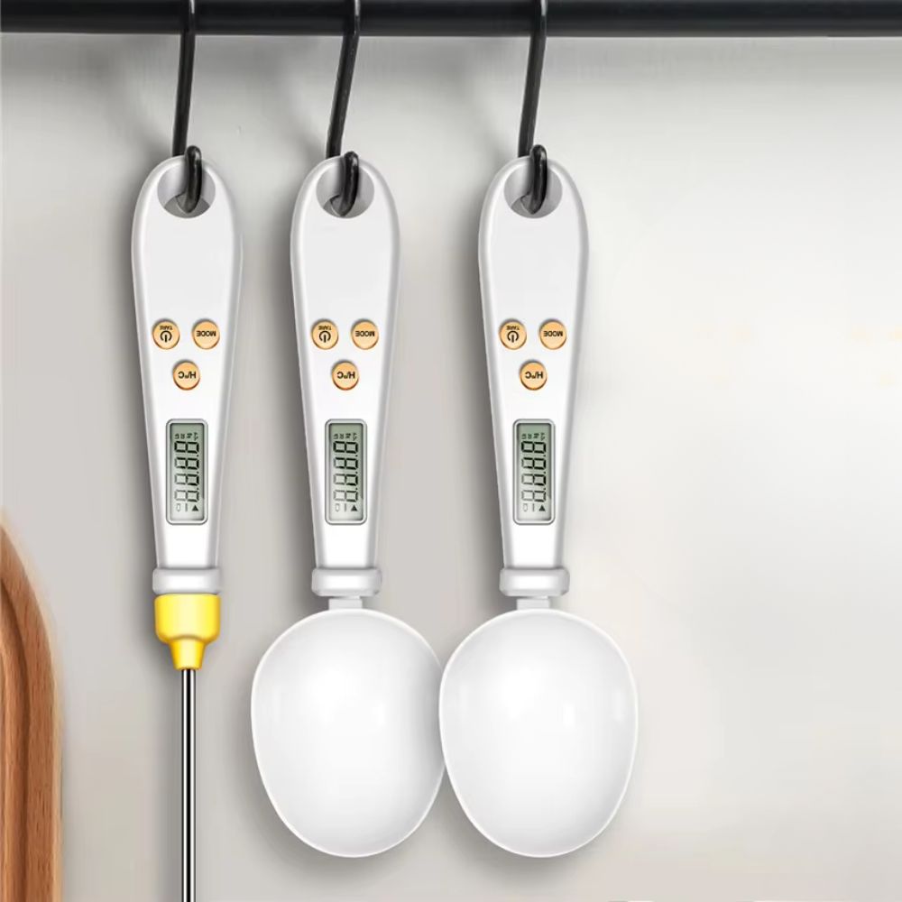 2-in-1 Digital Mini Spoon Scale & Food Thermometer