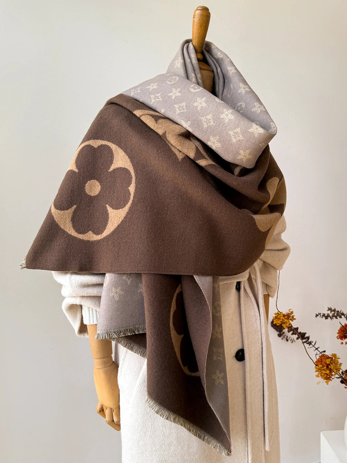 Faux Cashmere Winter Scarf Neck Warmer