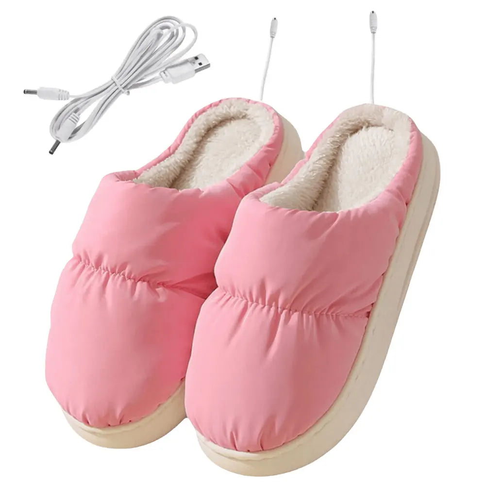 USB Heated Slippers Electric Foot Warmer