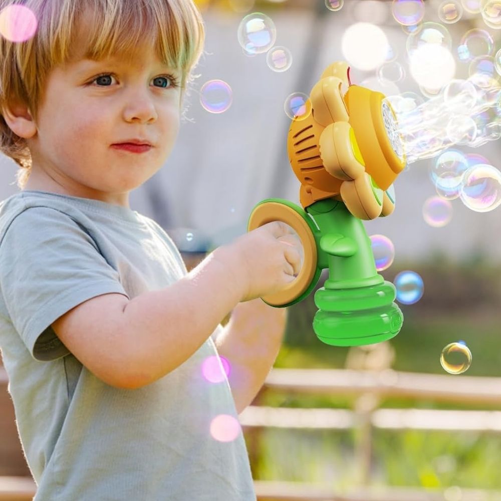 Dancing Sunflower LED Bubble Maker Toy