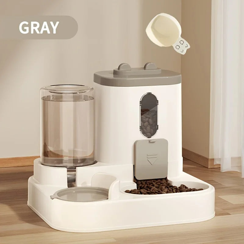 2 in 1 Dog and Cat Feeder with Water Dispenser