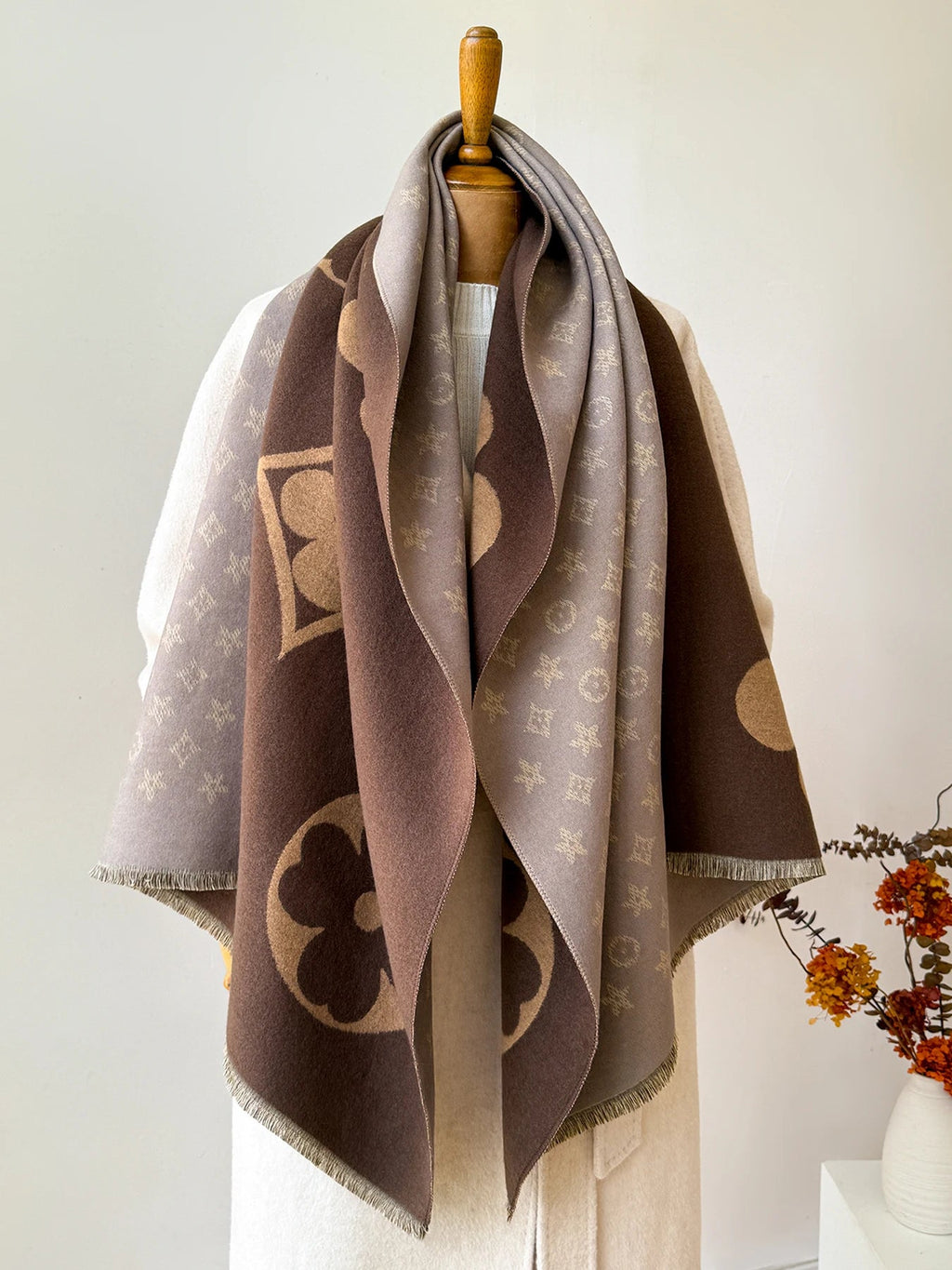 Faux Cashmere Winter Scarf Neck Warmer