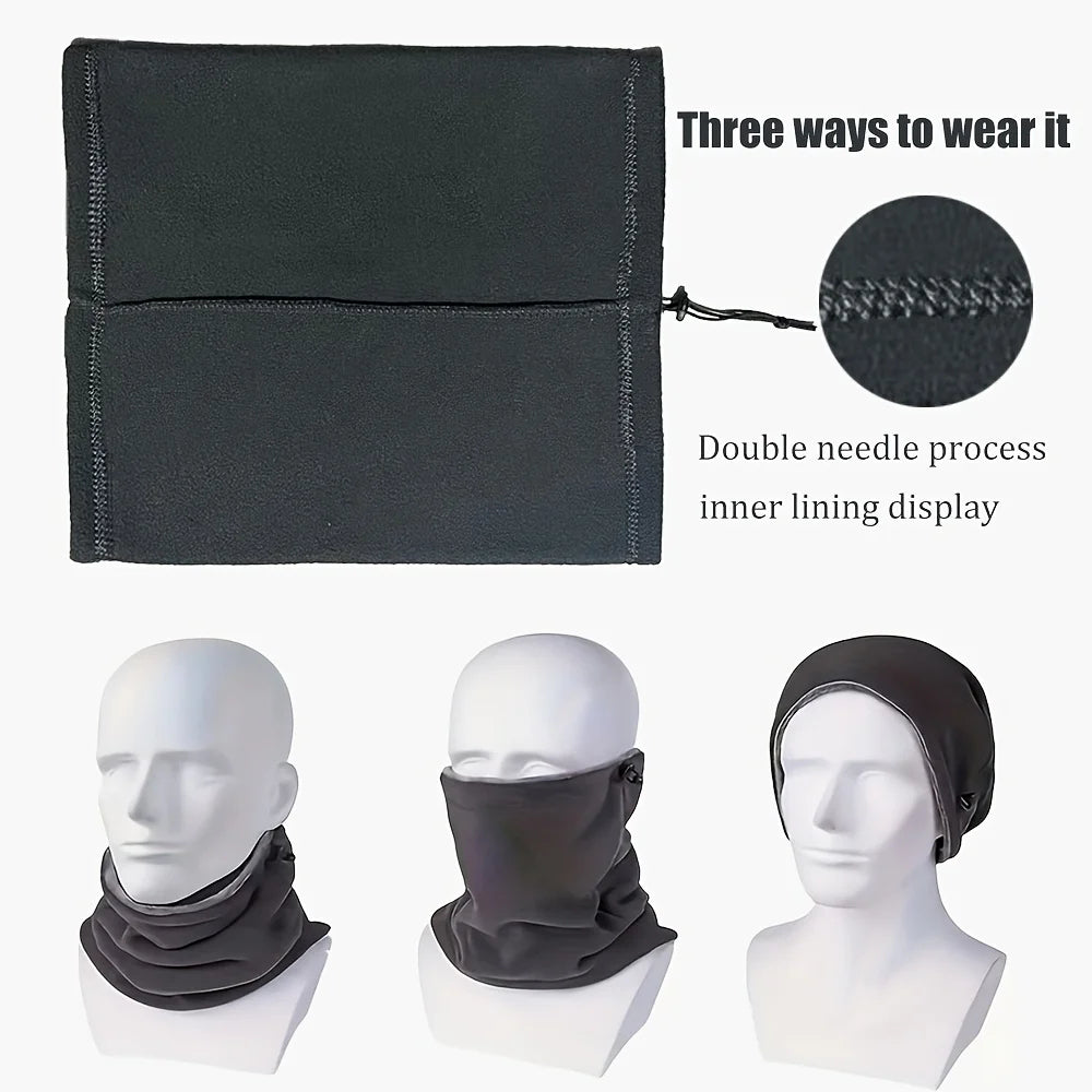 Fleece Balaclava Face Mask Neck Warmer