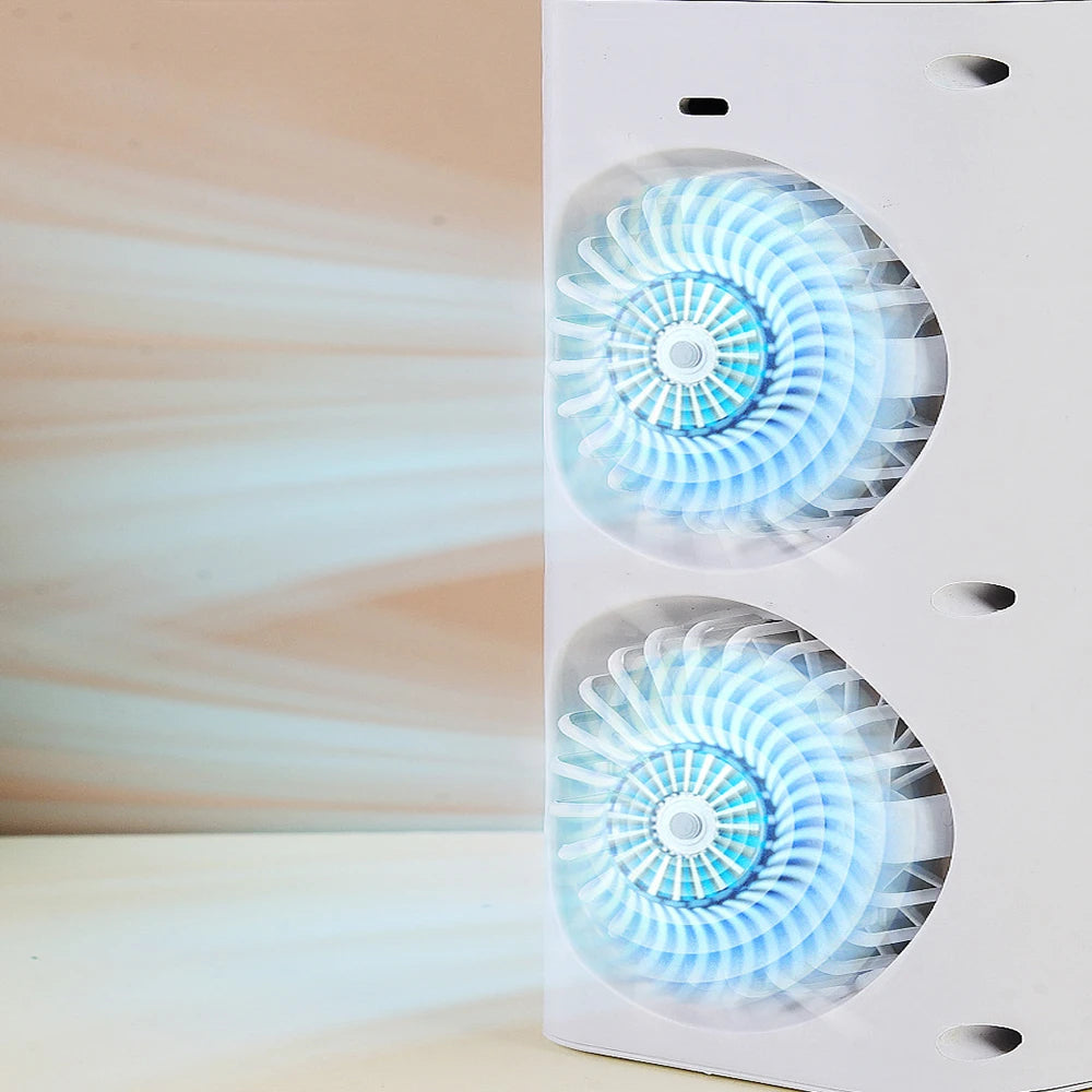 Mini Portable Air Conditioner Desk Fan with Spray Cooling