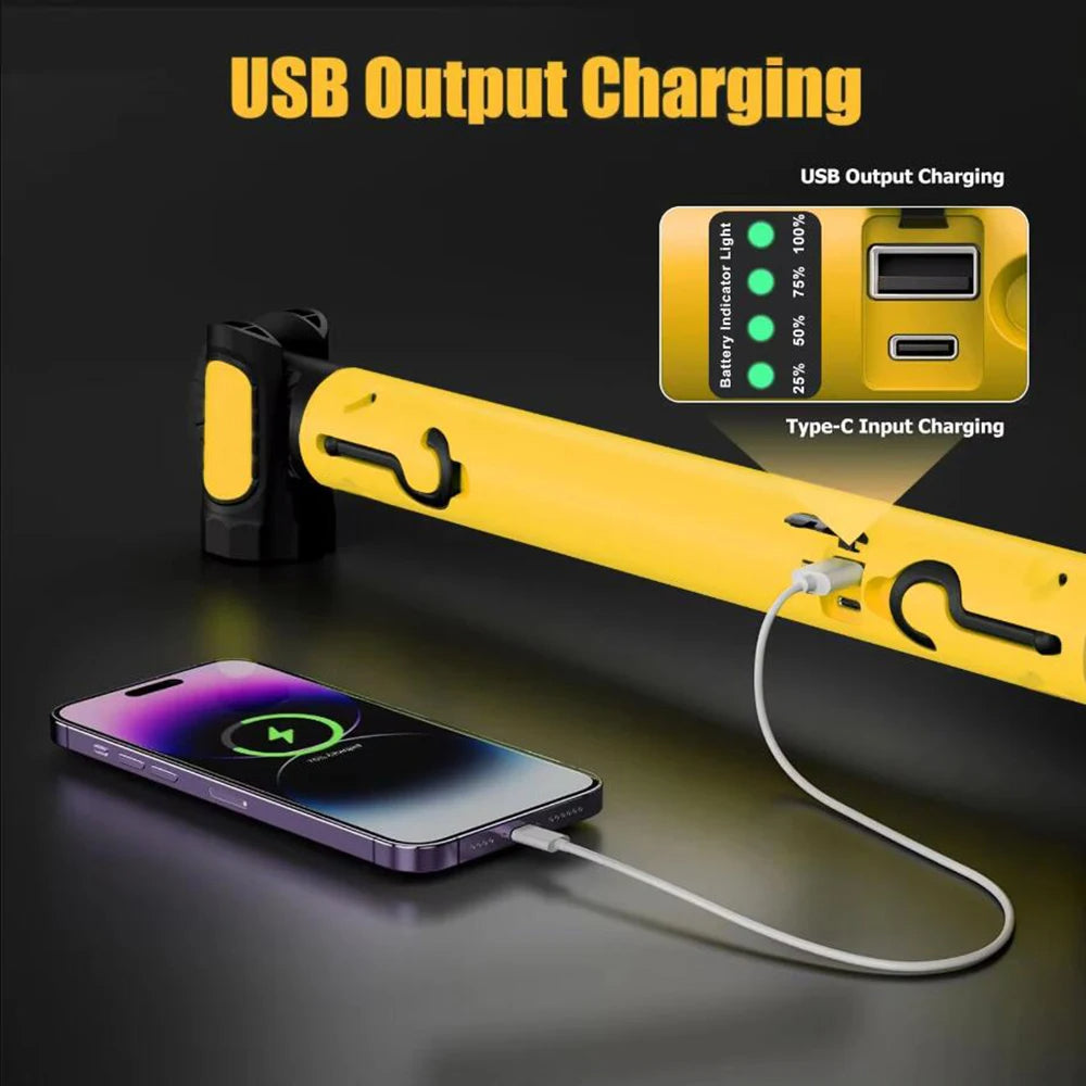 Rechargeable LED Work Light with Magnetic Base