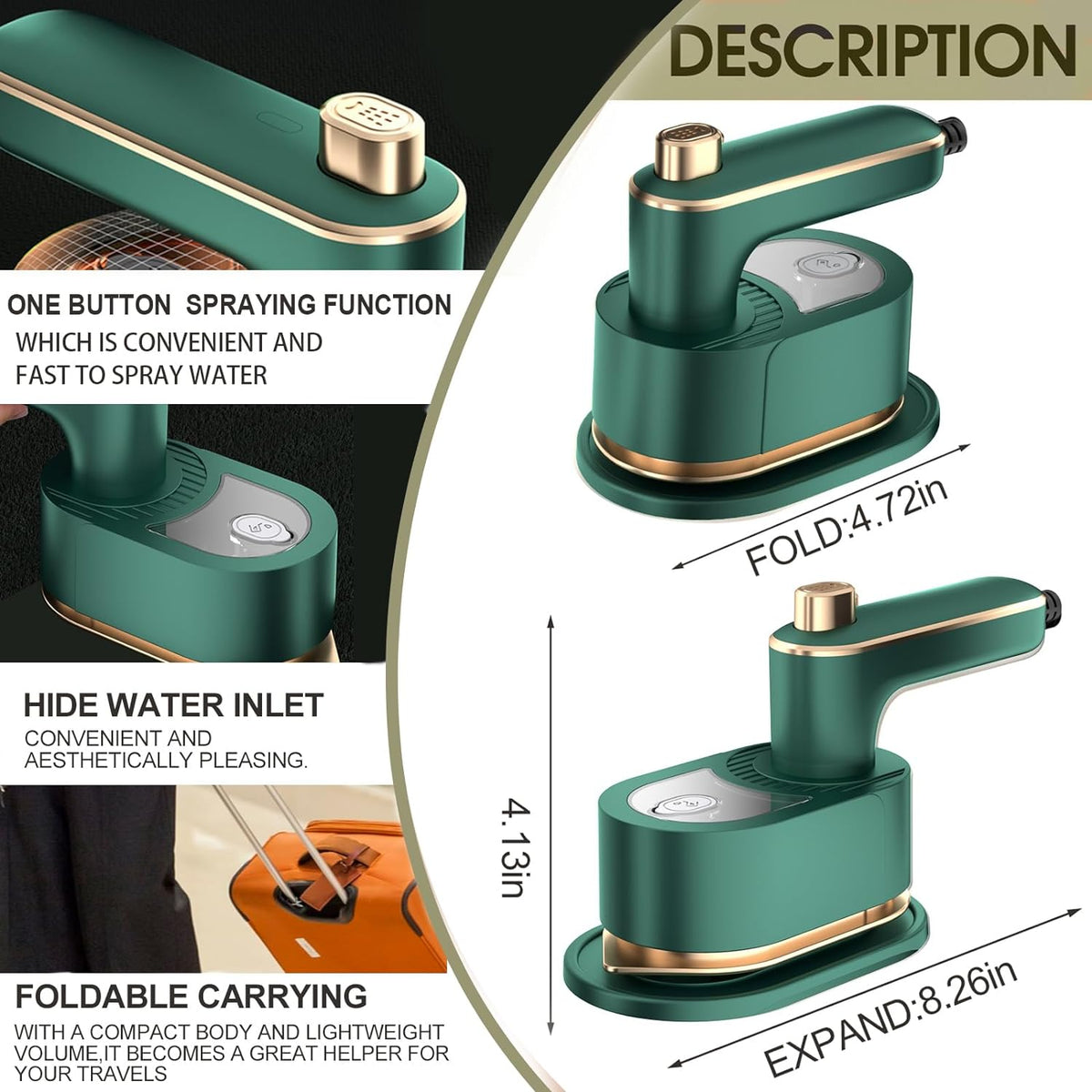 Mini Travel Steam Iron For Clothes