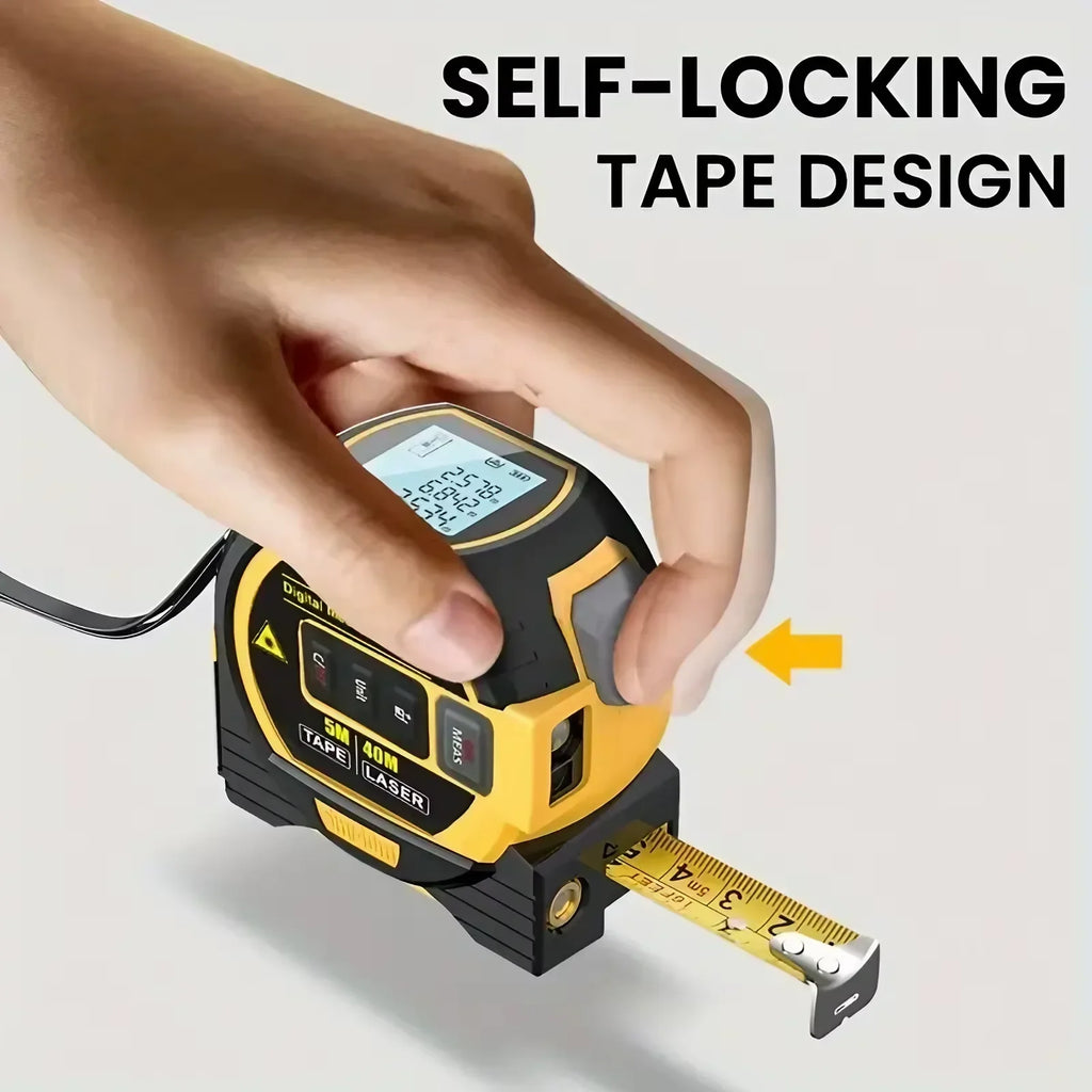3-In-1 Laser Tape Measure 40/60M Meters Infrared