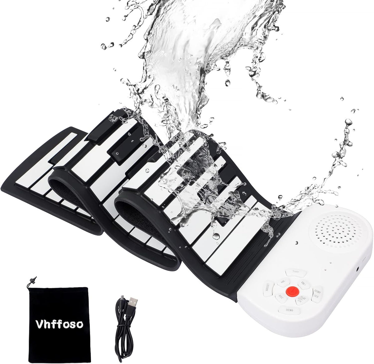 Portable Piano Keyboard Roll Up