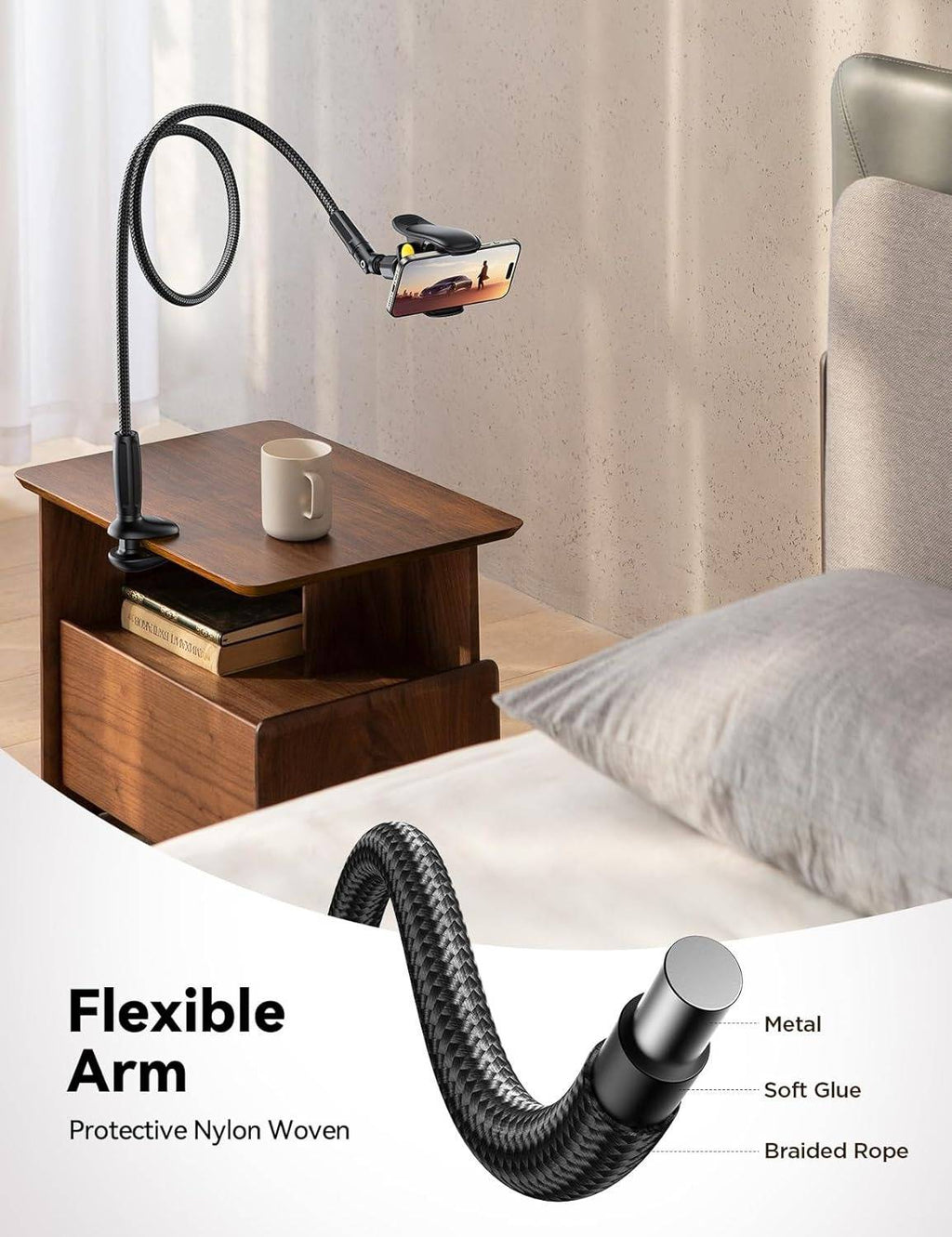 Phone Holder for Bed