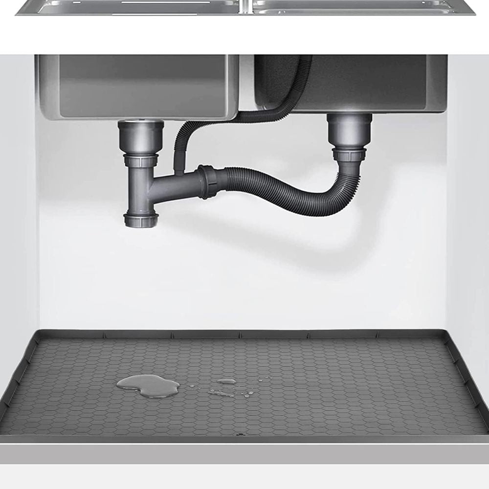 Large Under Kitchen Sink Mat Silicone Protective Liner