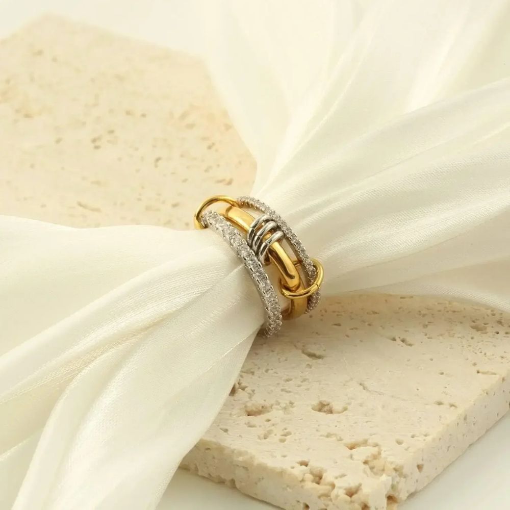 Trendy Gold Stackable Rings