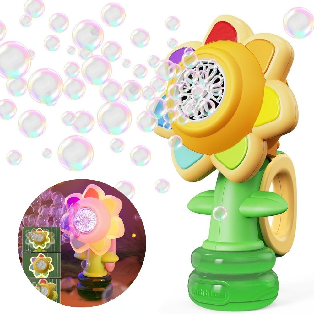 Dancing Sunflower LED Bubble Maker Toy