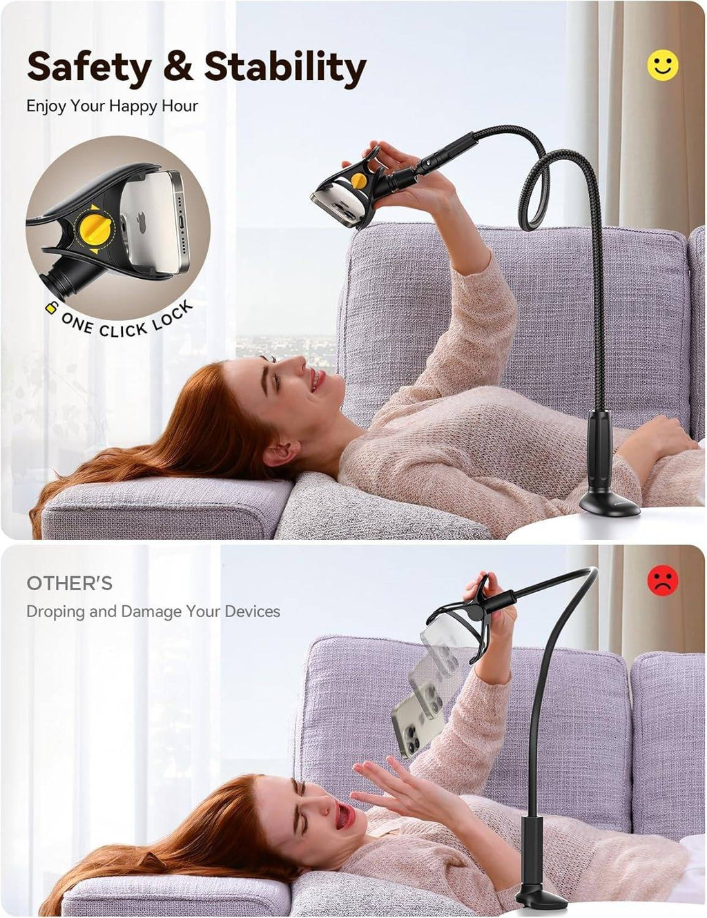 Phone Holder for Bed