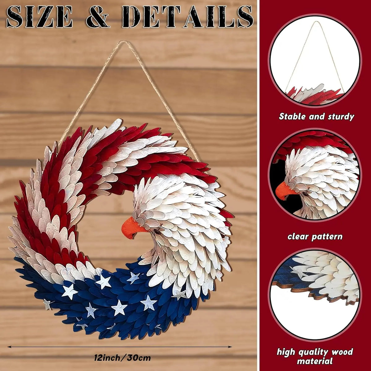 Eagle Wreath Easter Independence Day Decorations