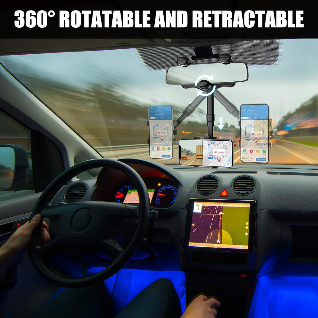 Rearview Mirror Phone Holder