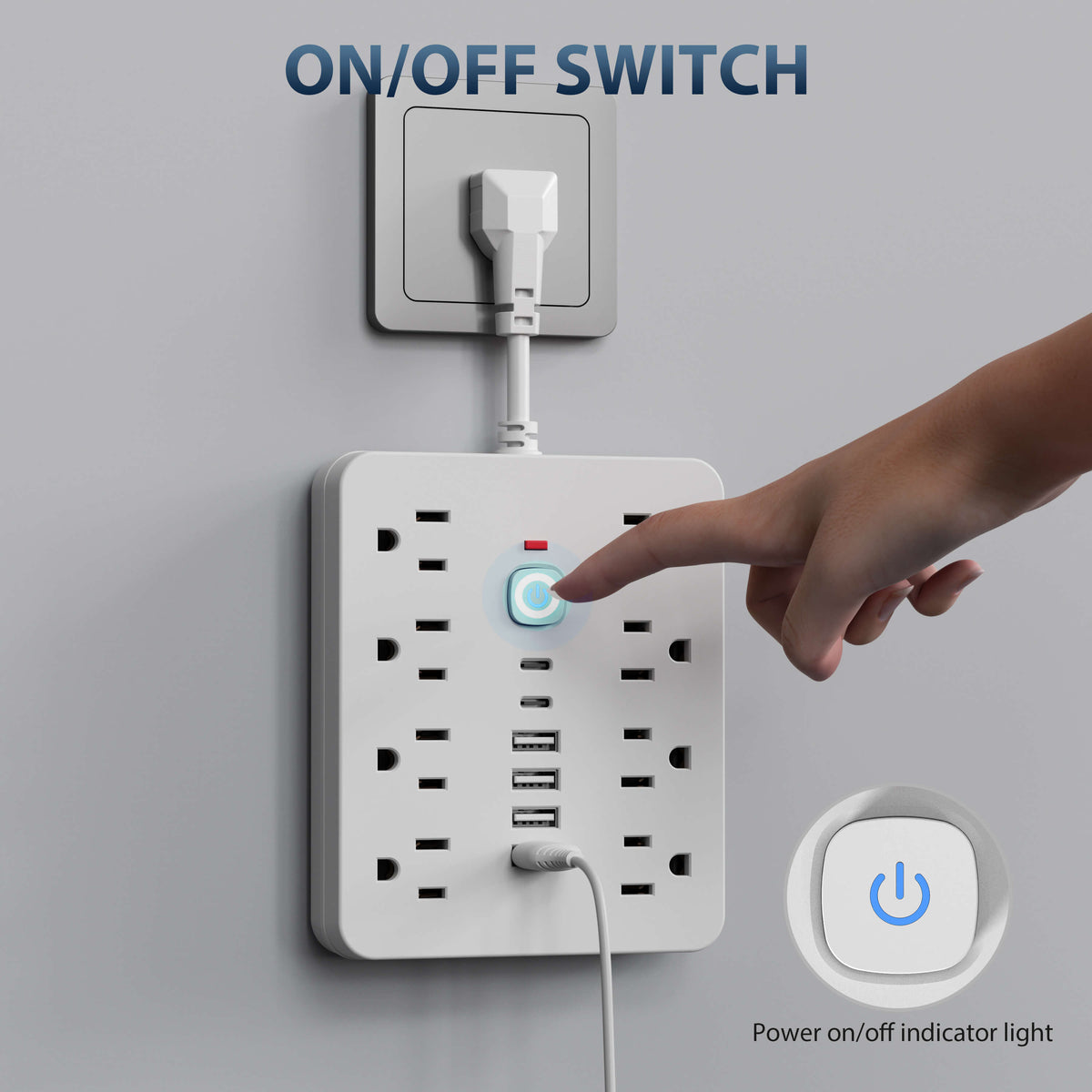 14-In-1 Power Strip With Surge Protection