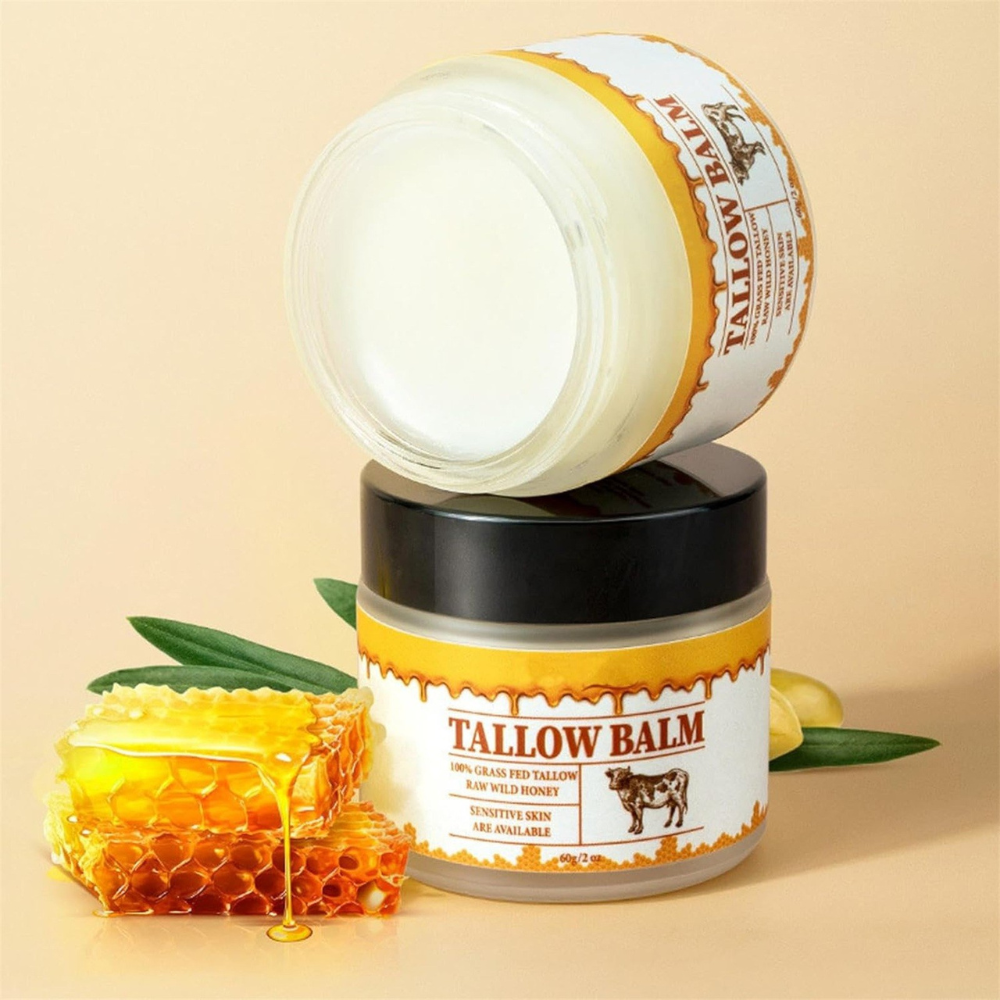 Hydrating Beef Tallow Honey Moisturizer Face & Body Balm
