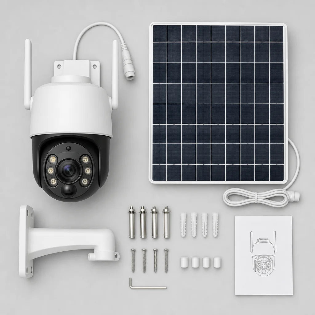4K Solar PTZ Camera In The Box