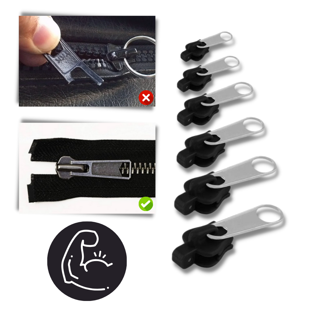 Clip-on slider to replace zippers