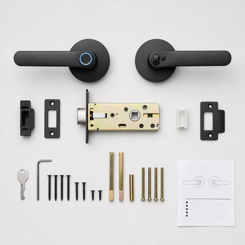 Fingerprint Lever Lock In The Box