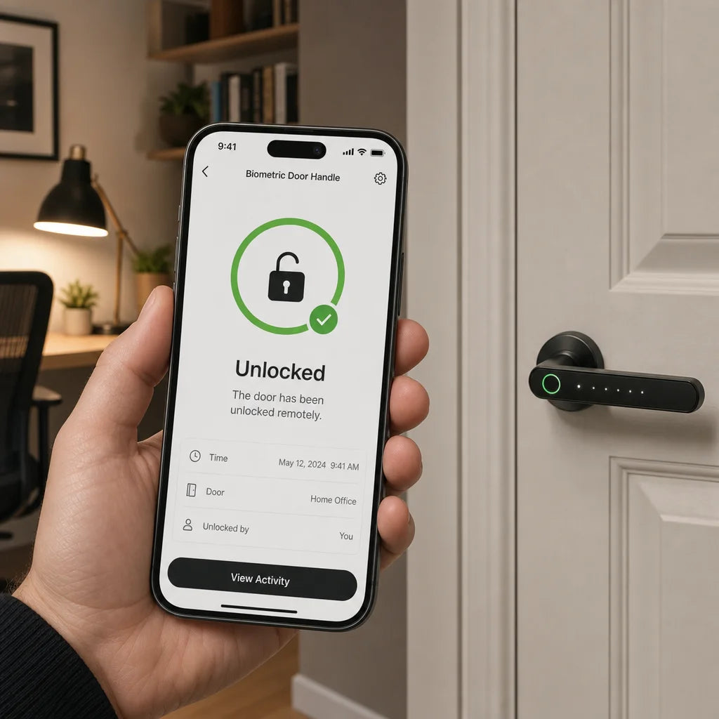 Smart Fingerprint Door Handle App Demo