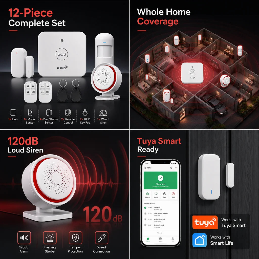 Tuya Whole Home Security System Features