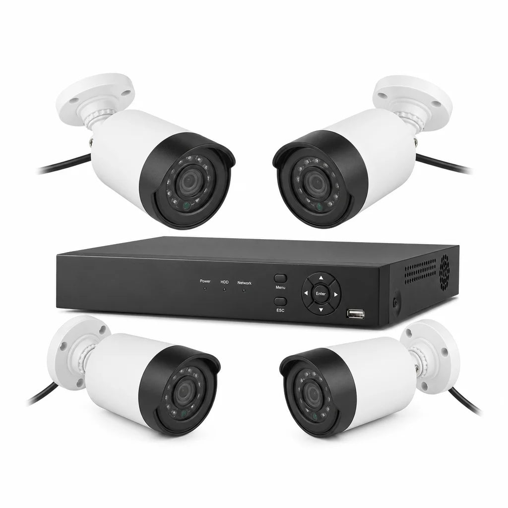 5MP Wired Security Camera Kit Hero