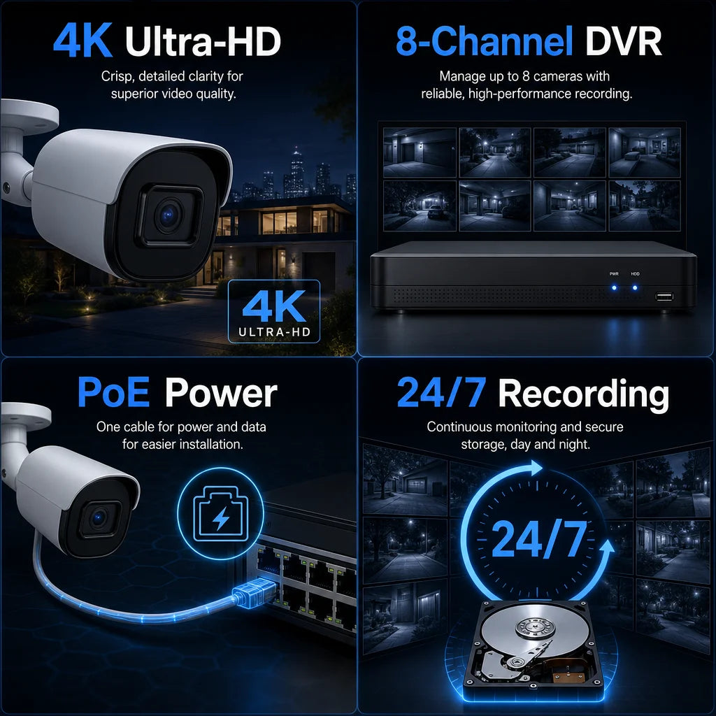 8-Camera 4K System Features