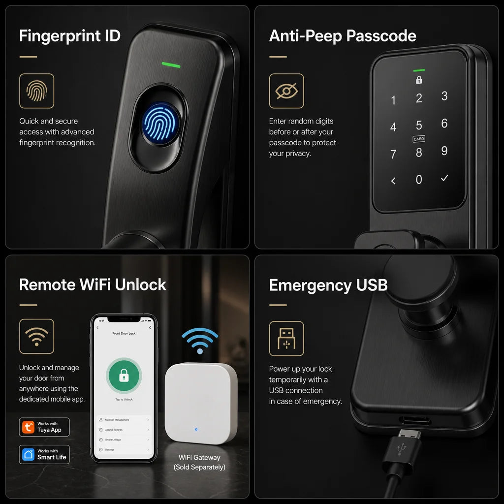 Smart Lock Entry Kit Features