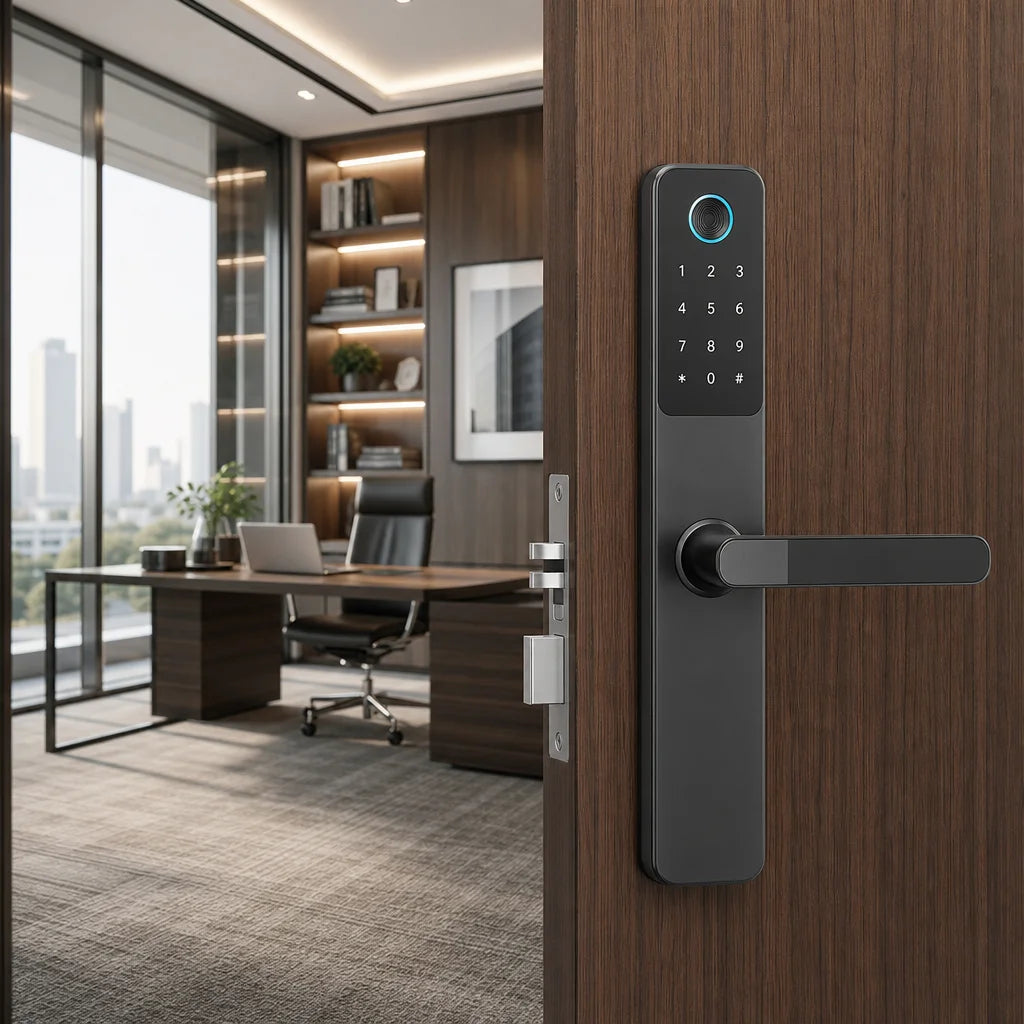 Fingerprint Lever Lock Lifestyle