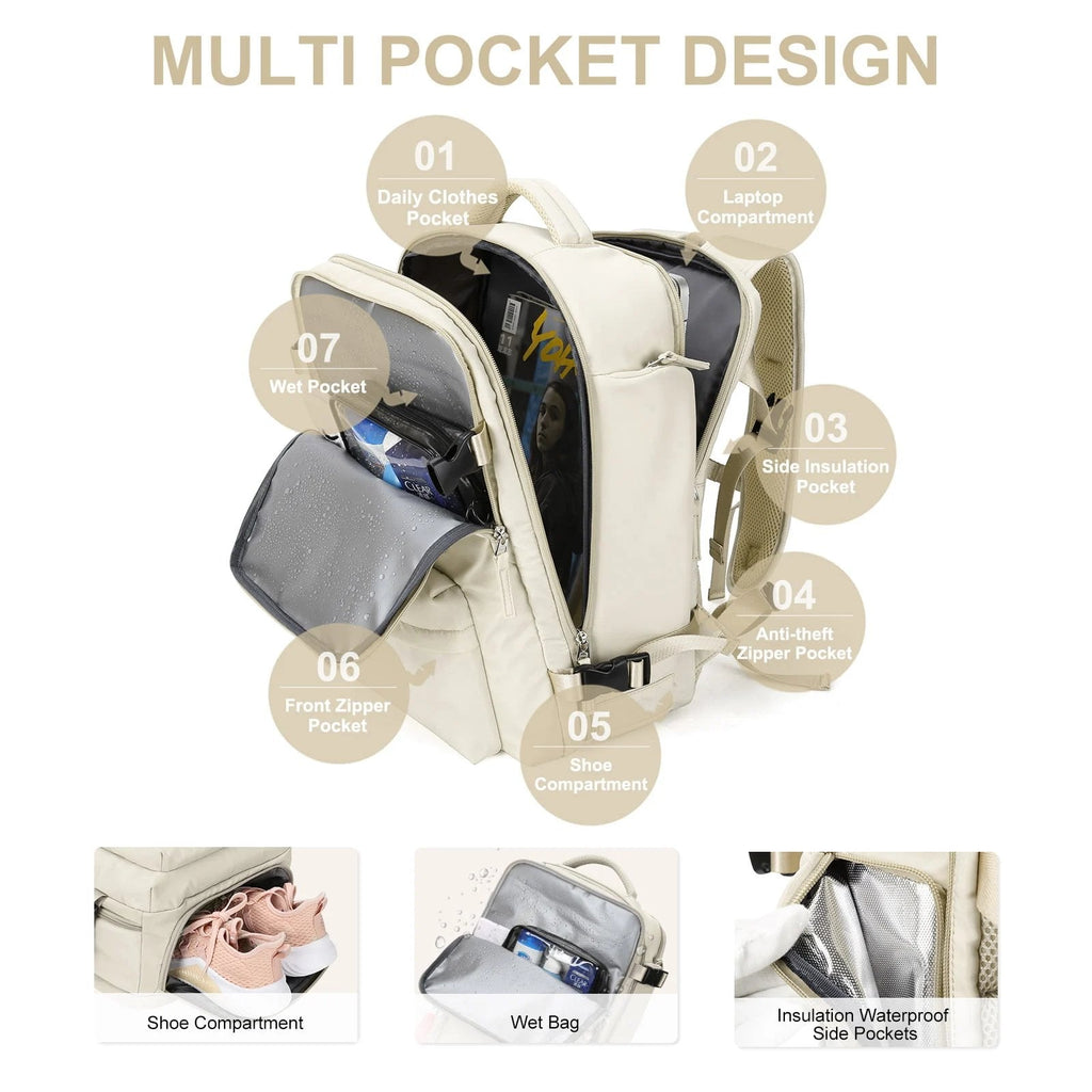 Women's large waterproof hiking backpack