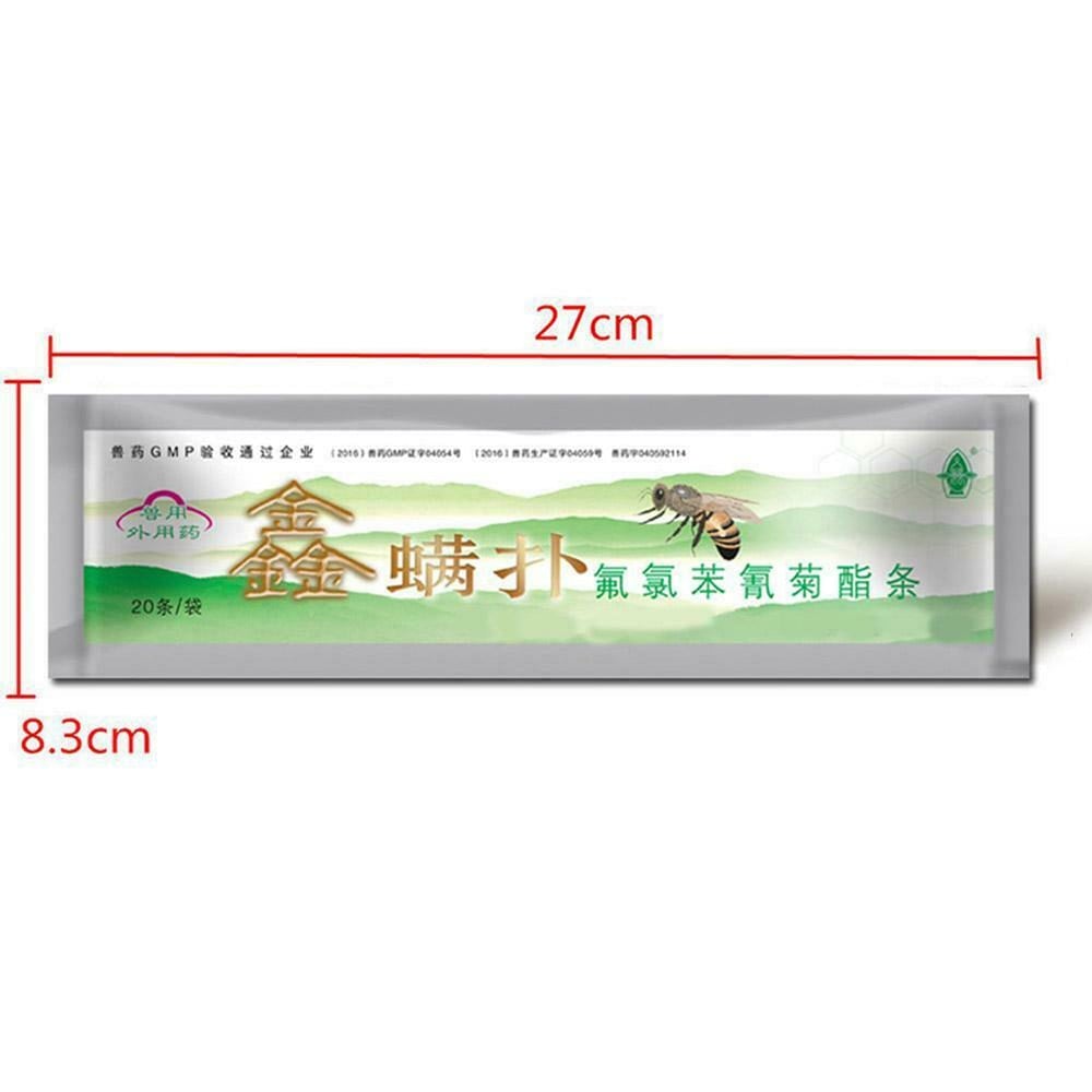 Set Of 20 Strips Of Fluvalinate Insect Repellent