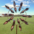 Magical metal windmill: Kinetic wind spinner for the garden